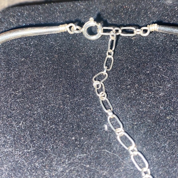 Liquid silver necklace